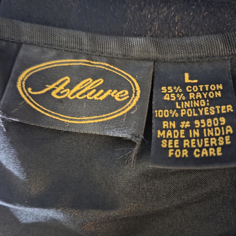 Allure Blue Patchwork Jacket Size Large - image 8